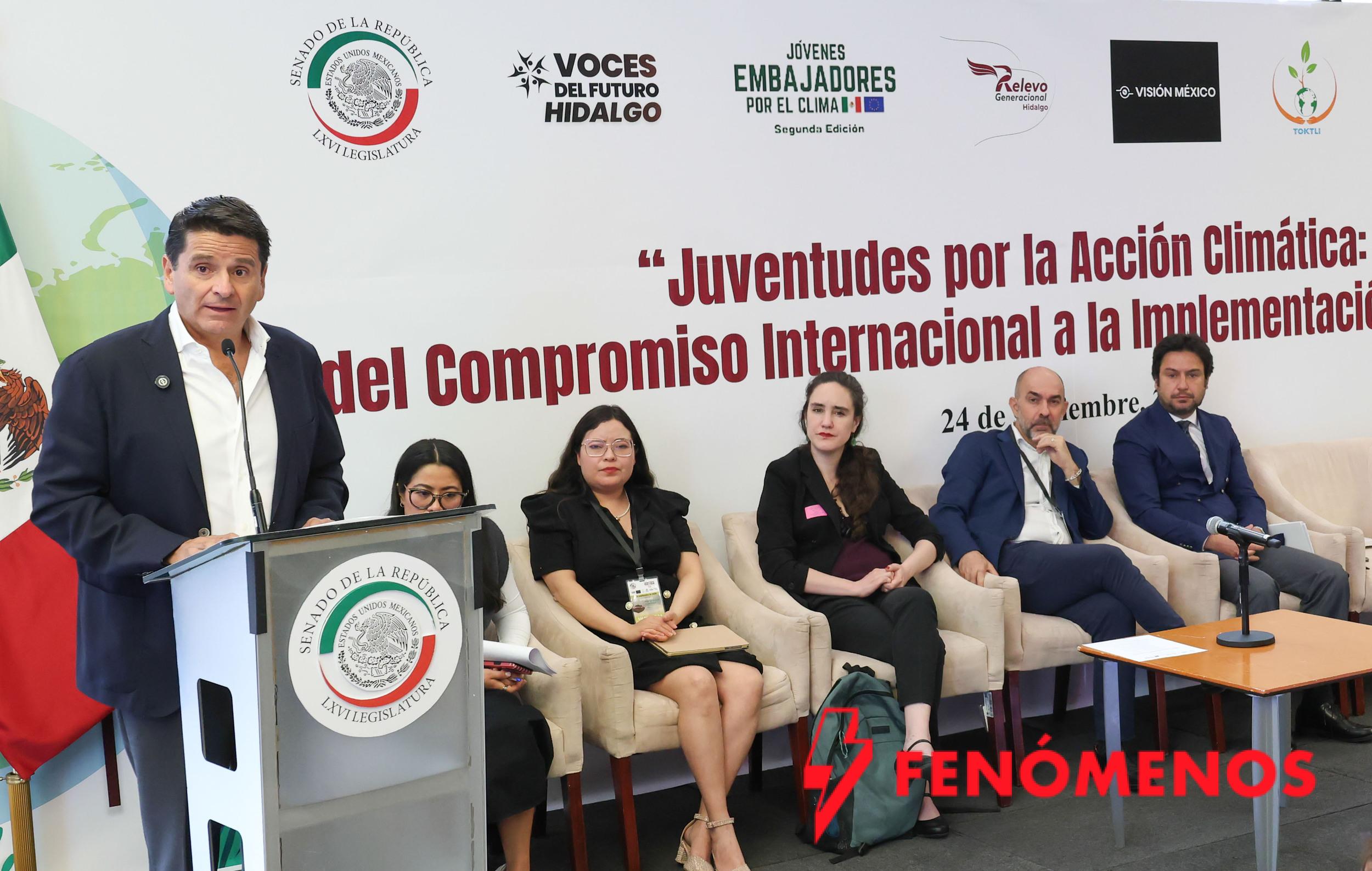 Senado tomará en cuenta inquietudes de jóvenes ante el cambio climático