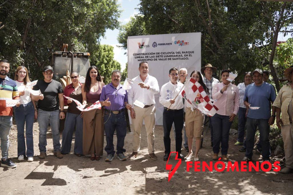 Valle de Santiago fortalece infraestructura turística con ciclovía en el Parque Lineal de las Siete Luminarias