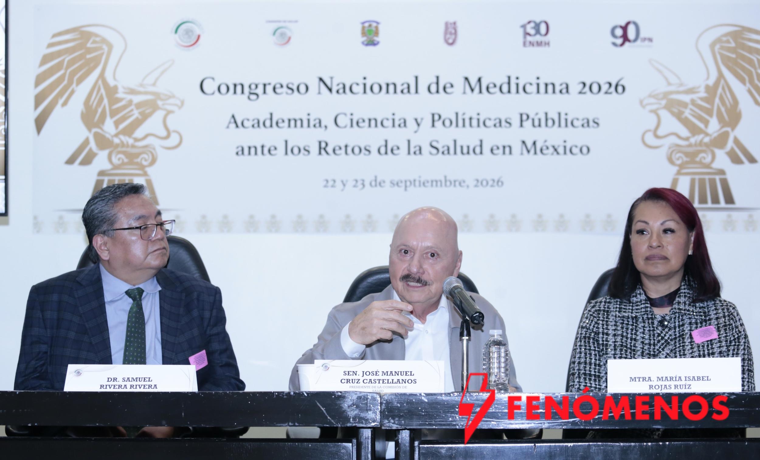 Inauguran en el Senado Congreso Nacional de Medicina 2026