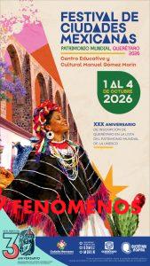 Querétaro será sede del Festival de Ciudades Mexicanas Patrimonio Mundial 2026