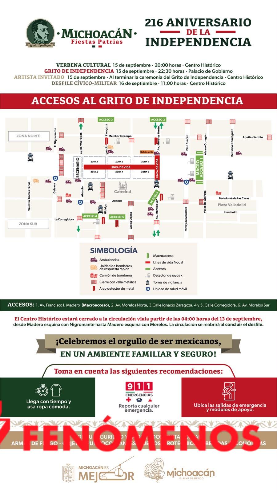 Más de 4 mil 800 efectivos vigilarán las Fiestas Patrias en Morelia: Bedolla