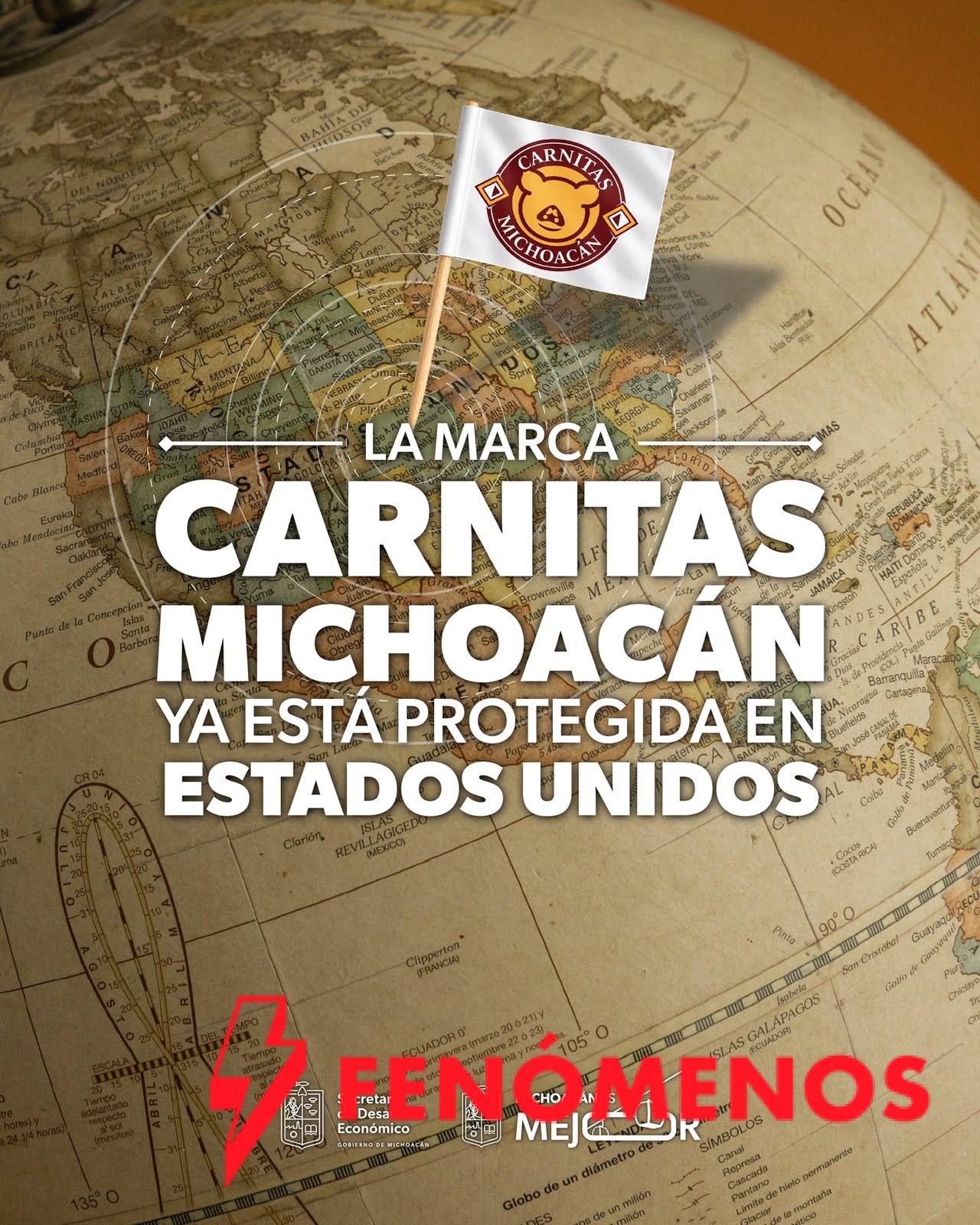 Carnitas Michoacán logra registro de su marca en Estados Unidos