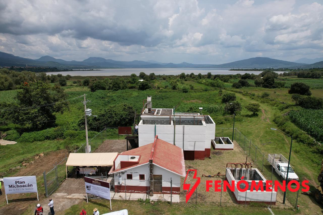 Conagua reporta 99% de avance en la rehabilitación de plantas de tratamiento en el lago de Pátzcuaro