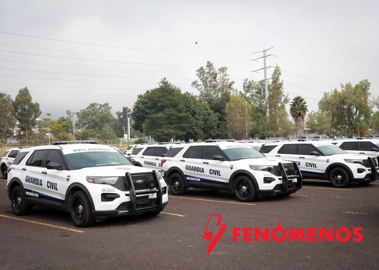 Con 40 nuevas patrullas Police Interceptor, Guardia Civil refuerza la seguridad en carreteras de Michoacán